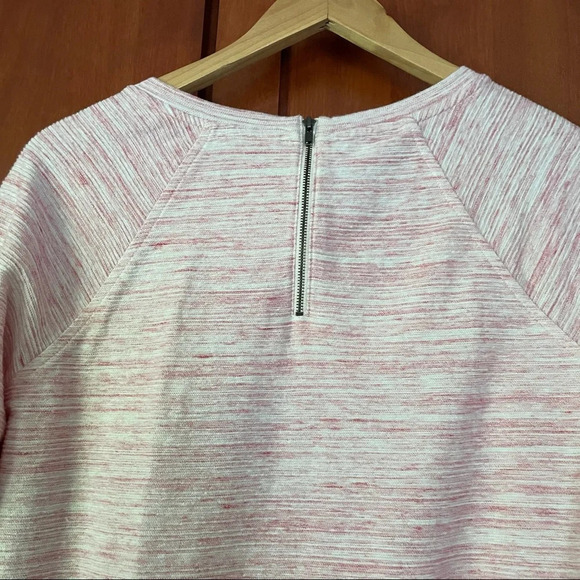 L.L. Bean Tunic Sweater Pink White Marled Cotton Size Small - Picture 5 of 8